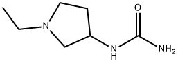 (1-Ethyl-3-pyrrolidinyl)urea Struktur
