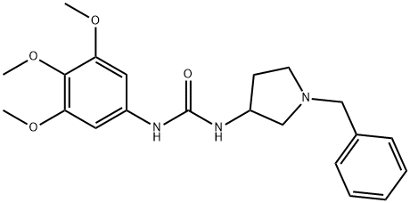 1-(1-Benzylpyrrolidin-3-yl)-3-(3,4,5-trimethoxyphenyl)urea Struktur