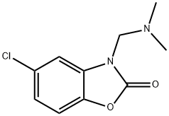5-Chloro-3-[(dimethylamino)methyl]benzoxazol-2(3H)-one 结构式