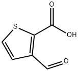 3-甲酰基-2-噻吩羧酸 结构式