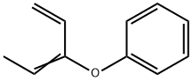 Benzene, [(1-ethenyl-1-propenyl)oxy]- (9CI) 化学構造式