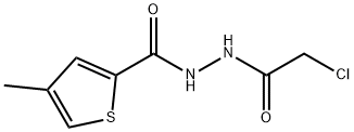 N'2-(2-CHLOROACETYL)-4-METHYLTHIOPHENE-2-CARBOHYDRAZIDE 结构式