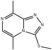 5,8-Dimethyl-3-(methylthio)-1,2,4-triazolo[4,3-a]pyrazine Struktur