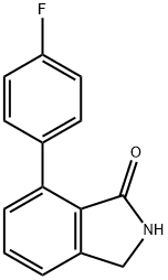 1H-Isoindol-1-one, 7-(4-fluorophenyl)-2,3-dihydro- Struktur