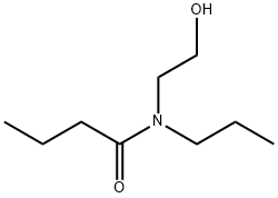 Butanamide,  N-(2-hydroxyethyl)-N-propyl- Structure