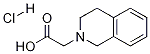 (1,2,3,4-Tetrahydro-2-isoquinolyl)acetic acid hydrochloride 化学構造式