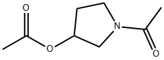 3-Pyrrolidinol, 1-acetyl-, acetate (ester) (9CI),200066-55-3,结构式