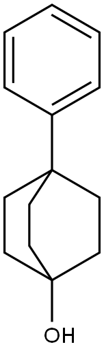 4-フェニルビシクロ[2.2.2]オクタン-1-オール 化学構造式