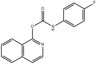 Carbamic acid, (4-fluorophenyl)-, 1-isoquinolinyl ester (9CI) 结构式