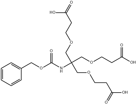 3-[2-Benzyloxycarbonylamino-3-(2-carboxy-ethoxy)-2-(2-carboxy-ethoxymethyl)-propoxy]-propionic Structure