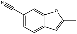 6-Benzofurancarbonitrile,  2-methyl- Structure