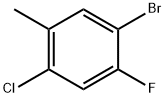 1-BROMO-4-CHLORO-2-FLUORO-5-METHYLBENZENE Struktur