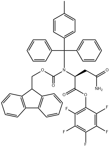 FMOC-ASN(MTT)-OPFP Struktur