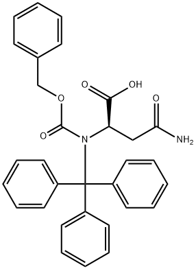 Z-D-ASN(TRT)-OH 化学構造式