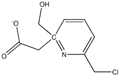 [6-(CHLOROMETHYL)PYRIDIN-2-YL]METHYL ACETATE Struktur