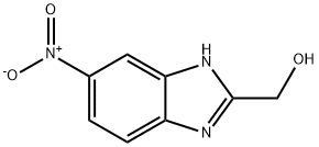 2-ヒドロキシメチル-5-ニトロベンズイミダゾール 化学構造式