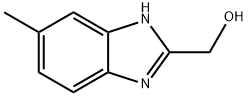 (5-メチル-1H-ベンズイミダゾール-2-イル)メタノール 化学構造式