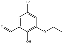 2-羟基-3-乙氧基-5-溴苯甲醛,20035-44-3,结构式