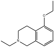 Isoquinoline, 5-ethoxy-2-ethyl-1,2,3,4-tetrahydro- (9CI) 化学構造式