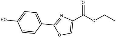 Ethyl 2-(4'-hydroxyphenyl)-1,3-oxazole-4-carboxylate Struktur