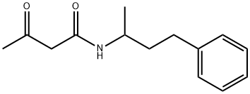 N-(4-phenylbutan-2-yl) 3-oxobutanamide 化学構造式