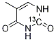 チミジン(メチル-13C) 化学構造式