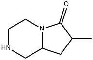 Pyrrolo[1,2-a]pyrazin-6(2H)-one, hexahydro-7-methyl- (9CI) 结构式