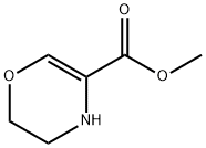 2H-1,4-Oxazine-5-carboxylicacid,3,4-dihydro-,methylester(9CI) 化学構造式