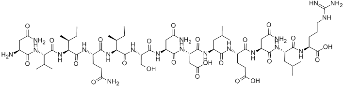 ASN-VAL-ILE-GLN-ILE-SER-ASN-ASP-LEU-GLU-ASN-LEU-ARG, 200436-43-7, 结构式