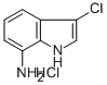 7-AMINO-3-CHLOROINDOLE HYDROCHLORIDE, 200482-54-8, 结构式