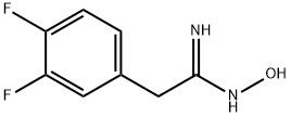 2-(3,4-DIFLUORO-PHENYL)-N-HYDROXY-ACETAMIDINE 化学構造式