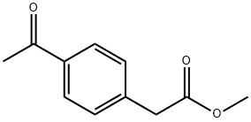 METHYL (4-ACETYLPHENYL)ACETATE Struktur