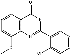 4(1H)-Quinazolinone,  2-(2-chlorophenyl)-8-methoxy-  (9CI) Structure