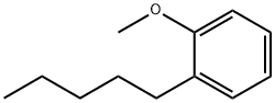 Benzene, 1-methoxy-2-pentyl Struktur