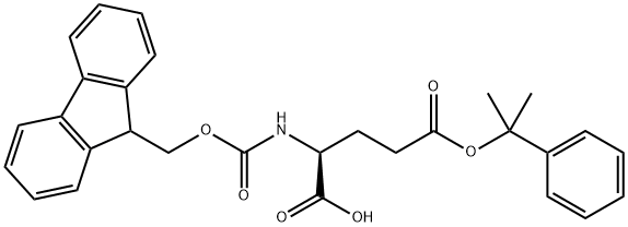 N-[(9H-芴-9-基甲氧基)羰基]-L-谷氨酸 5-(1-甲基-1-苯基乙基)酯,200616-39-3,结构式