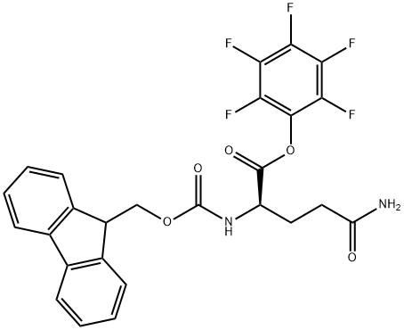 FMOC-D-谷氨酰胺五氟苯基酯,200622-33-9,结构式