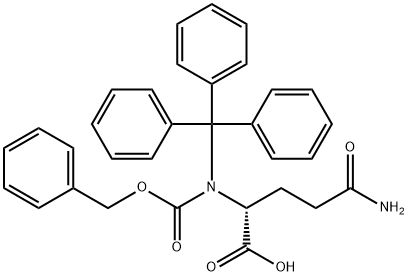 N2-[苄氧羰基]-N-(三苯甲基)-D-谷氨酰胺 结构式