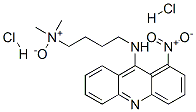 N,N-ジメチル-4-(1-ニトロ-9-アクリジニルアミノ)-1-ブタンアミンN-オキシド・2塩酸塩 化学構造式
