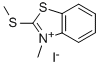 3-甲基-2-(甲硫基)苯并[D]噻唑-3-鎓碘化物, 20064-98-6, 结构式