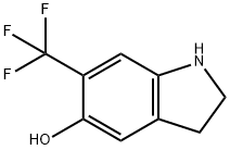 6-(三氟甲基)二氢吲哚-5-醇 结构式