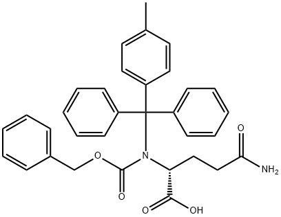 Z-D-GLN(MTT)-OH 化学構造式