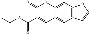 ethyl 7-oxo-7H-furo[3,2-g][1]benzopyran-6-carboxylate  Struktur