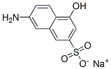 sodium 7-amino-4-hydroxynaphthalene-2-sulphonate Struktur