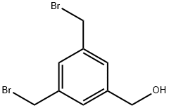 Benzenemethanol, 3,5-bis(bromomethyl)- Struktur