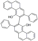 [3,3'-Biphenanthrene]-4,4'-diol, 2,2'-diphenyl- Struktur