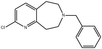 2-CHLORO-6,7,8,9-TETRAHYDRO-7-(PHENYLMETHYL)-5H-PYRIDO[2,3-D]AZEPINE 结构式