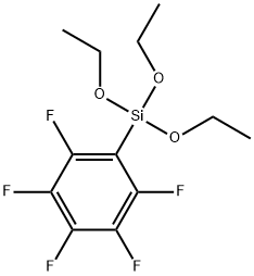 トリエトキシ(ペンタフルオロフェニル)シラン 化学構造式