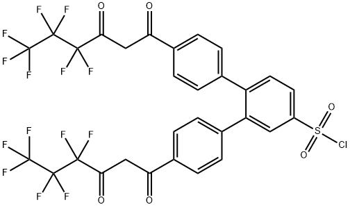 4,4''-Bis(4,4,5,5,6,6,6-heptafluoro-1,3-dioxohexyl)-o-terphenyl-4'-sulfonyl chloride price.