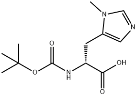 BOC-D-组氨酸(3-甲基) 结构式