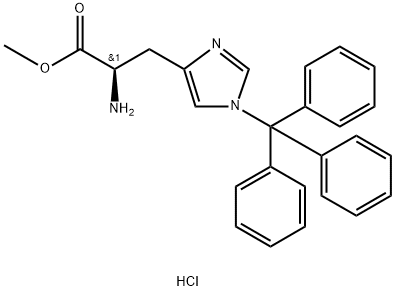 D-HISTIDINE(1-TRT)-OME HCL 化学構造式